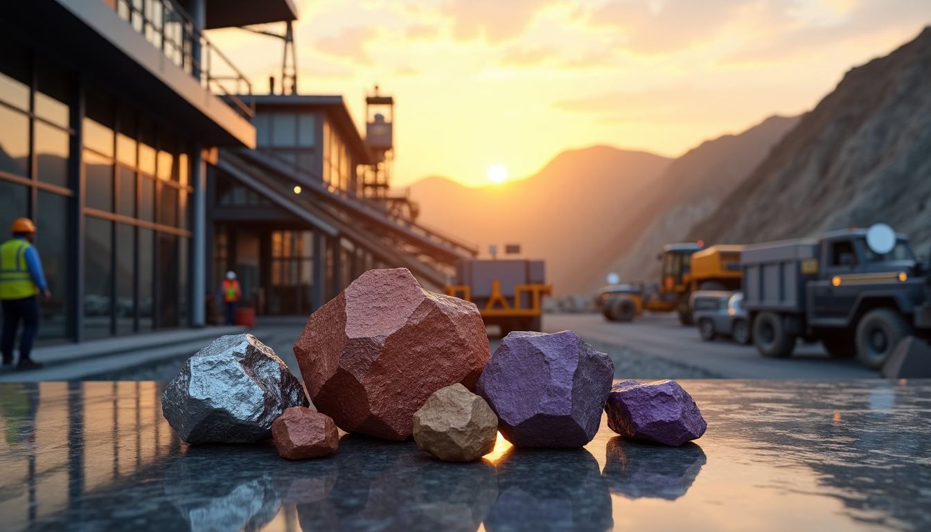 Collection of Strategic Minerals in India powering industry and technology